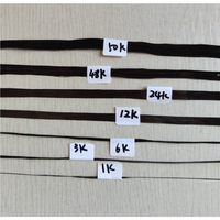 Vente d'usine : Fil de carbone T700 12K ignifuge et antistatique pour tissage sur bobines, motif brut