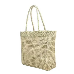 도매 여성 여름 자연 사용자 정의 짠 밀짚 가방 밀짚 슬링 가방