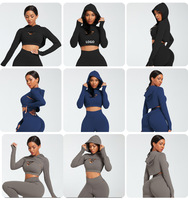 Ensemble de sport 3 pièces, ensemble de survêtement 2 pièces à marque privée, haut court de sport, vêtements de fitness pour femmes, ensemble de yoga pour femmes