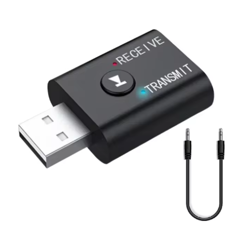2 in 1 USB Bluetooth Adapter 5.0 Transmission Bluetooth for Computer TV Laptop Speaker Adapter Wireless Bluetooth Receiver