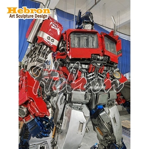 รูปปั้นออพติมัส ไพรม์ ขนาดเท่าคนจริง 210 ซม. จากภาพยนตร์ ทำจากไฟเบอร์กลาส เหมาะสำหรับสวนสนุก - Product Image 1