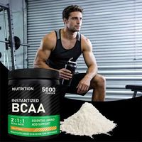 OEM Hot Sale Wholesale Food-Grade BCAA Powder Bodybuilding Supplement Branched Chain Amino Acid Powder for Adults