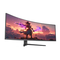 Monitor de Juegos Curvo de Pantalla Grande de 49 Pulgadas, 165Hz, Tiempo de Respuesta de 0.03ms, Pantalla Ultra Ancha para Juegos de PC y PS5