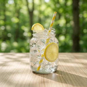 Umweltfreundliche Getränkehalme, Cocktail-Papierstrohhalme, Jumbo-Strohhalme mit schwarzen Streifen, Zubehör für Happy Birthday Partys, Bubble Boba Tee Getränke - Product Image 2