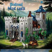 33924 6640 pièces Blocs de construction de château forestier médiéval Briques Modèle Jouets d'assemblage Cadeau MOC-132661