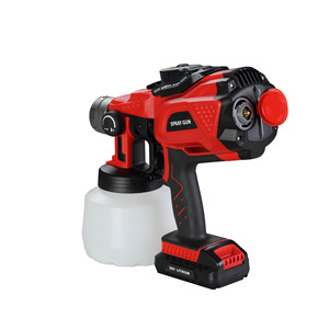 Portable Electric Spray Gun 13 Oz Lithium Battery Cordless Adjustable For Car Wall Painting - Product Image 2
