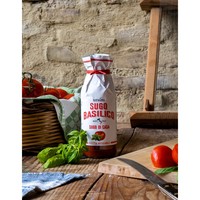 Sugo Di Casa Ursini Sauce tomate avec oignon, huile d'olive extra vierge et basilic en bouteille 500g Prêt à l'emploi