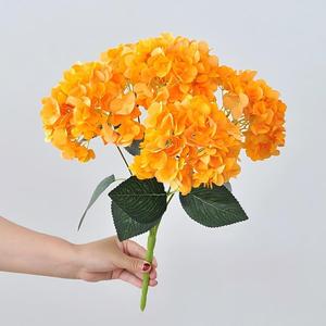 <b>Artificial</b> 5-Headed <b>Hydrangea</b> Silk White Pink Blue Wedding Floral Centerpiece Christmas Graduation Bouquet - Product Image 4