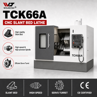 Tour CNC WOJIE TCK66A certifié CE à banc incliné à 45 degrés pour le tournage