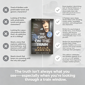La fille sur le train de Paula Hawkins - Un thriller psychologique qui vous gardera en suspente jusqu'à la dernière page - Product Image 4