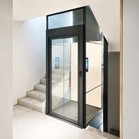 Ascenseur domestique compact à prix avantageux, mini-ascenseur résidentiel 2, 3, 4 étages, porte automatique, ascenseur de villa au design moderne