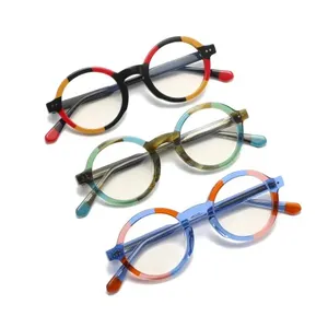 Vendita calda occhiali rotondi Mazzucchelli acetato occhiali da vista uomini donne di alta qualità occhiali da vista nuovo design