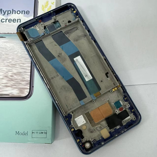RTS 11 Lite 5g TFT Mobile Phone Lcd Screen for Xiaomi Mi 11 Lite 5G M2101K9G 9C 9R TFT with Frame Assembly Touch Display