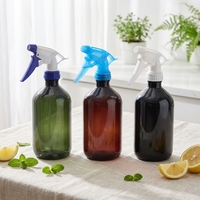 Pulvérisateur à pompe manuel en plastique de 300-500 ml pour cheveux, maquillage, masque facial et shampoing, flacon pulvérisateur à fine brume en PET