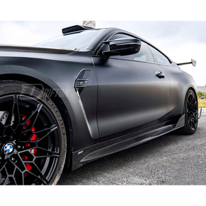 Dry Carbon Fiber Side Skirts For BMW G82 G83 M4 CMST V2 Style Body <b>Kits</b> - Product Image 2