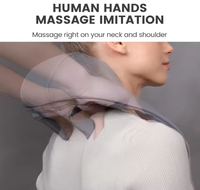 Carga tipo C, motor silencioso, masajeador de cuello y hombros Shiatsu con función de calefacción, cuatro modos de masaje para aliviar el dolor de cuello