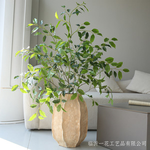 Ficus japonais artificiel Yihua Floral Art, 95 cm, 118 cm, plante en soie, décoration moderne pour la maison, salon, vase, ornement végétal - Product Image 1