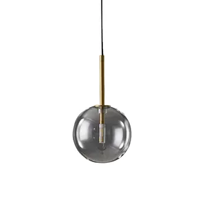 Lampe suspendue en laiton au design nordique moderne, Mini Luminaire décoratif d'intérieur, idéal pour un salon ou une chambre à coucher