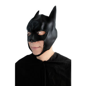Máscara de látex para hombres adultos superhéroe <span class=keywords><strong>Bruce</strong></span> <span class=keywords><strong>Wayne</strong></span> Dark Knight casco capucha disfraz de Halloween película Cosplay Props - Product Image 2