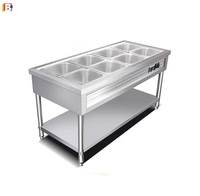 Food Warmer Buffet Bain Marie Töpfe Kommerziell 3 Pfannen Electric Bain Marie Edelstahl