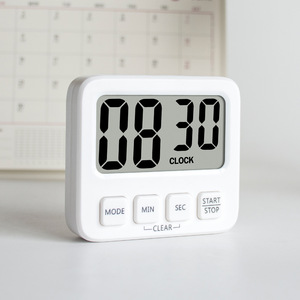 Temporizador visual para niños, recordatorio de cuenta regresiva, temporizador electrónico multifuncional para cocina, dormitorio, cuadrado blanco - Product Image 4