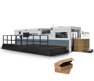 Fully Automatic Flat Table Die Cutting And Creasing Machine with Stripping Machine High Speed Flatbed Die Cutting Machine