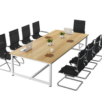 Table de conférence moderne et compacte, table de bureau longue, table de formation multi-personnes