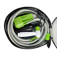Outil d'activités de plein air, douche de camping portable rechargeable en PVC avec batterie intégrée