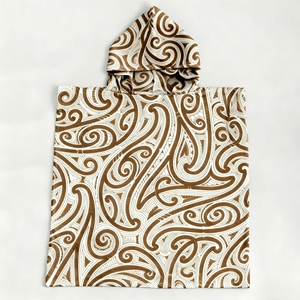 Parfait pour les câlins après le <span class=keywords><strong>bain</strong></span>, serviette <span class=keywords><strong>de</strong></span> plage en microfibre haute densité 390 GSM, serviette <span class=keywords><strong>poncho</strong></span> pour enfants, imprimé Kour - Product Image 1