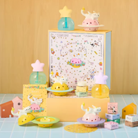 Coffret cadeau d'aromathérapie pour chat mignon Stars Envoy |   Bougie parfumée et diffuseur à bâtonnets avec support en céramique en forme de chat – Modèle très prisé – Prix usine