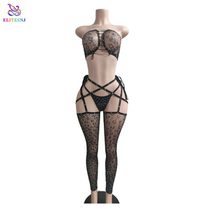 ELITES Europe et Amérique, combinaison sexy pour jeux de rôle, tenue de club, lingerie en résille - Product Image 2