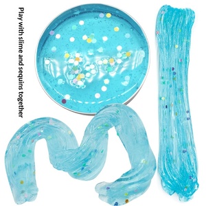 Slime avec accessoires, pâte à modeler cristalline, 4 couleurs, pour les jeunes de 7 à 14 ans, emballage en boîte de couleur, vente directe d'usine - Product Image 4