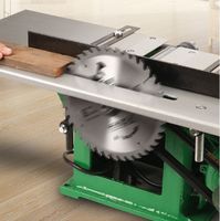 Scie à table haute vitesse et dégauchisseuse 8 pouces, machine de découpe professionnelle combinée pour usines de travail du bois
