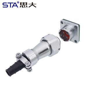 IP67 kết nối không thấm nước hàng không cắm wy16 2 3 4 5 6 7 8 9 10 lõi TE + ZM đảo ngược nữ nam vuông mặt bích ổ cắm - Product Image 1