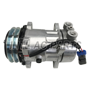 Compresor de CA SD7H15 para camión, para Ford Peterbilt, Kenworth, Semi Tractor, 8,3 L, 505 <span class=keywords><strong>CID</strong></span>, L6, 46966000, 75R84272, 75R8742, E801194 - Product Image 3