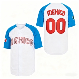 カスタム野球ユニフォーム卸売 ポリエステル刺繍 レトロ ヴィンテージ 多様な技法 メキシコ ヒューストン ソフトボールシャツ - Product Image 2