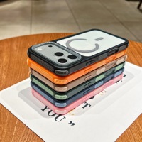 Coque de téléphone magnétique sans fil antichoc de luxe au design élégant et transparent personnalisé pour iPhone 17 Pro Max