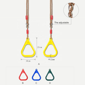 Barre de <span class=keywords><strong>Trapeze</strong></span> et <span class=keywords><strong>Anneaux</strong></span> de Gymnastique Robustes, Combo d'<span class=keywords><strong>Anneaux</strong></span> de Gymnastique Colorés pour la Cour - Product Image 4