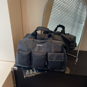 Guomiss Travel Bag Large Capacity Zipper Closure Gym Bag For Men Business Trip Airport Use - Product Image 1