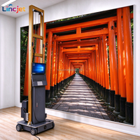 Mesin Cetak Dinding UV LINCJET LC-A2 untuk Restoran & Ritel, Mesin Cetak Dinding Digital Mobile untuk Dekorasi Dinding Toko