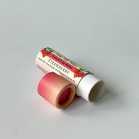 Baume à lèvres bio personnalisé avec logo, 10g, emballage écologique biodégradable, tube en papier kraft recyclable fait main, estampage