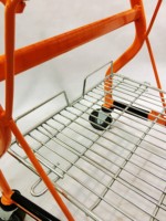 Chariot de manutention robuste en maille pour supermarché et entrepôt Dika
