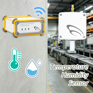 เซ็นเซอร์ตรวจวัดอุณหภูมิห้องแบบไร้สาย IoT เซ็นเซอร์วัดอุณหภูมิและความชื้นแบบไร้สาย ระยะ 1200 เมตร ด้วยคลื่นวิทยุ - Product Image 1
