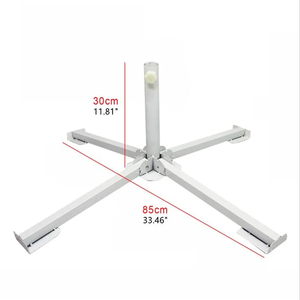 Sombrilla plegable portátil de acero <span class=keywords><strong>para</strong></span> exteriores, Parasol ajustable con diseño en forma de cruz, <span class=keywords><strong>para</strong></span> playa, de cuatro patas - Product Image 2