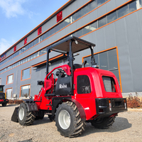 MOUNTAIN RAISE Mini Pala Gommata Compatta con Cabina Aperta, Caricatore Frontale Diesel per Fattoria con Pompa e Ingranaggi per Esportazione Globale