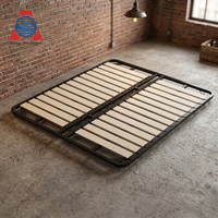 Base de lit mezzanine personnalisable en acier, écologique, avec sommier à lattes neutre, pour hôtels et projets mondiaux