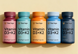 OEM <span class=keywords><strong>Vitamin</strong></span> <span class=keywords><strong>D3</strong></span>+K2 60 Kapsül Yetişkinler İçin Yumuşak Jel Kapsül - Product Image 2