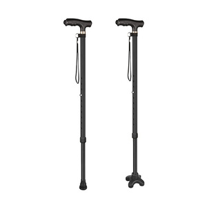 Bastone da Passeggio in Lega di Alluminio Chao Yi per Anziani, Antiscivolo, Anticaduta, Leggero, Design a Quattro Gambe con Altezza Regolabile - Product Image 5