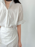 Nouvelle Robe Chemise Longue Décontractée Boutonnée à Col en V et Taille Nouée Amincissante Été 2026