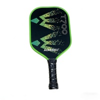 Raquette de pickleball de compétition T700 de haute qualité, épaisseur 16 mm, en fibre de carbone, surface givrée intégrée en nid d'abeille pour l'entraînement